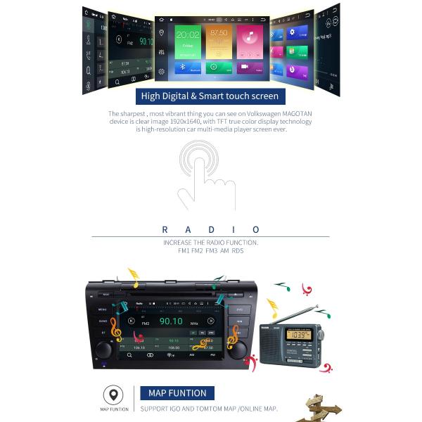 7" Double Dvd Player For Car , 32GB ROM 2 Din Car Dvd Player 1024*600 HD