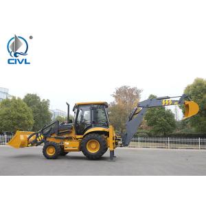 China 82kw Backhoe Loader With Loader And Excavator H-Type Outriggers on sale