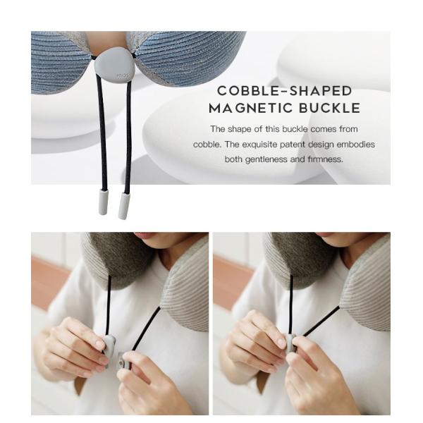 Compressible Memory Foam Neck Support Pillow Antibacterial Relaxing High End Fabric