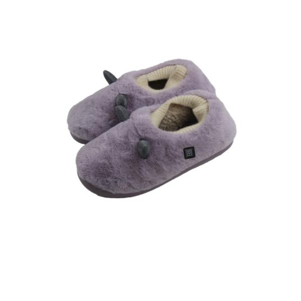 Customized Women Winter Smart Graphene Usb Electric Foot Warmer Insoles Heated Cotton Shoes