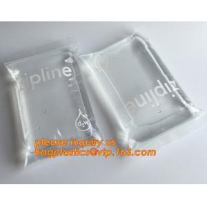 Double zipper tracks LDPE clear plastic Zip lockk bag plastic Zip lockk freezer