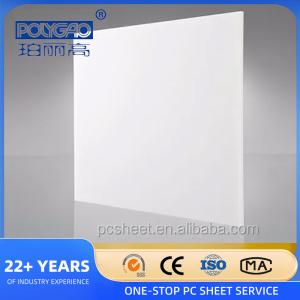 High Transparency Light Diffusion Polycarbonate Sheet Customized PC Solid Sheet