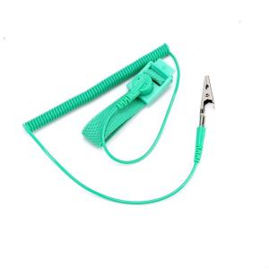 Corded Anti static ESD Wrist Strap Spiral Cable Electrostatic Area