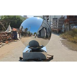 Large Polished Stainless Steel Outdoor Sculpture Fruit Apple