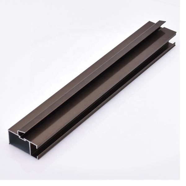 Buy Interior Anodized Champagne Aluminum Profile For Glass Frame at wholesale prices
