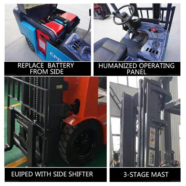 3000mm 5 Ton Battery Operated Forklift