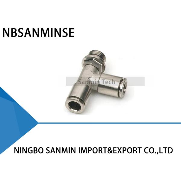 Buy MPST All Metal Brass Fittings Male Run Tee Pneumatic Air Fittings Tube Air Fitting Connector at wholesale prices