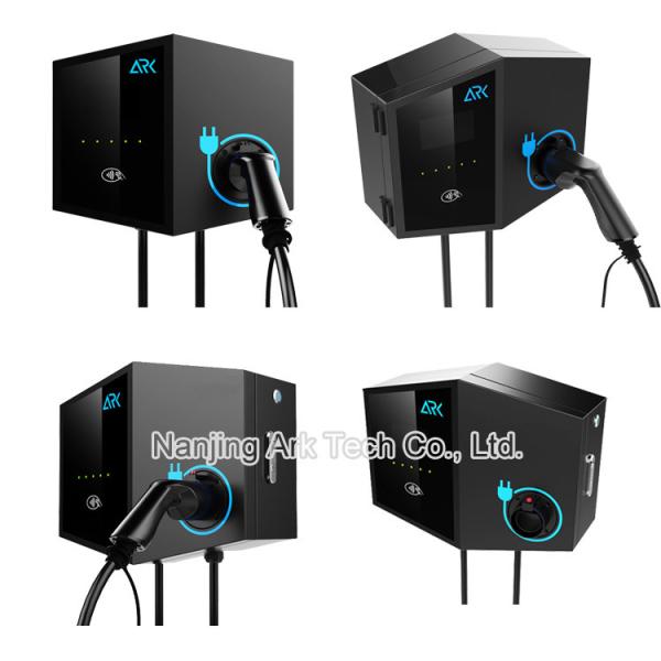 Buy Black 7KW Commercial Electric Vehicle Charging Stations Single Phase at wholesale prices