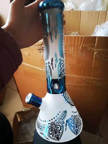 Buy 12.5 Inch Glass Water Bottle Bong Custom Daily Use at wholesale prices