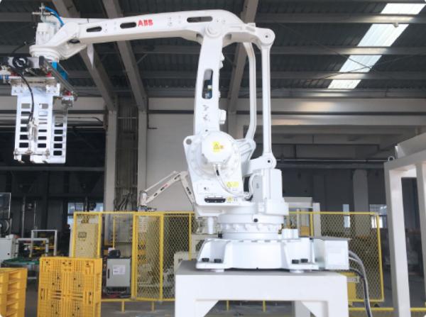 Buy Robotic Case Palletizer Machine Robotic Robotic Case Packer And Palletiser at wholesale prices