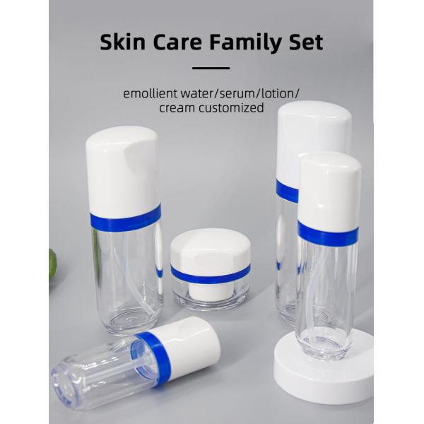 White and Red PETG 25g 45g Cream Jar 30ml 50ml 80ml 100ml 120ml Lotion Bottle Skincare Kit Set