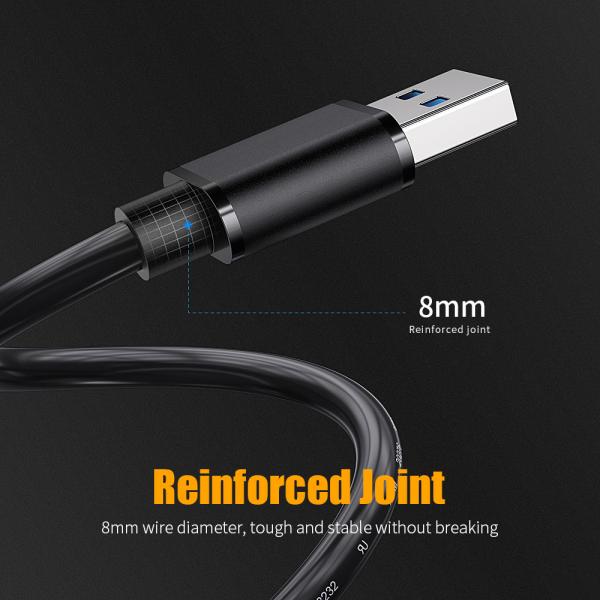 Essager 2021 USB Extension New Products Male to Male Data Cable USB3.0 for Data Transmission