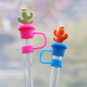 Cactus Straw Stoppers Protector Drinking Accessories And Practical Design