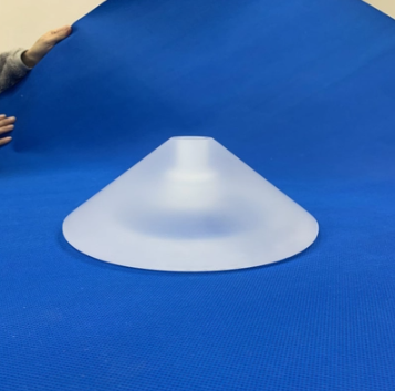 Buy Machining Quartz Glass Frosted Quartz Glass Perforated Part for High Temperature at wholesale prices