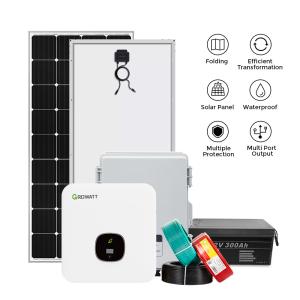 China 5kW 10kW 13kWh Solar Power Panel Kit Off Grid Zonnepanelen Solution on sale