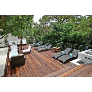 China Outdoor WPC Decking ASA Co-extrusion , Fireproof Artificial Decking on sale