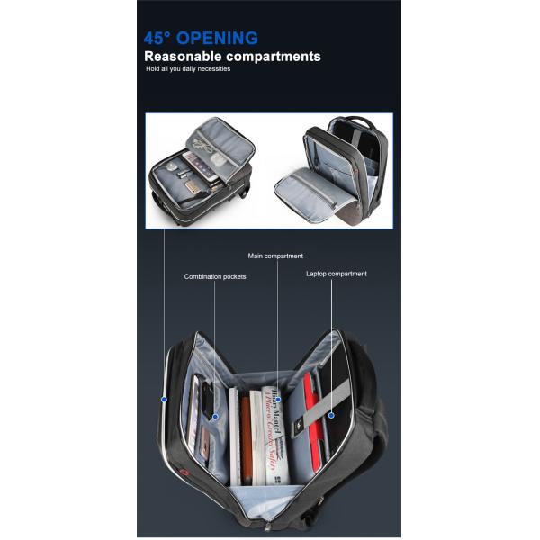 T-B3331A New Style Travel Laptop Backpack Outdoor Anti Theft Usb Charging Wholesale