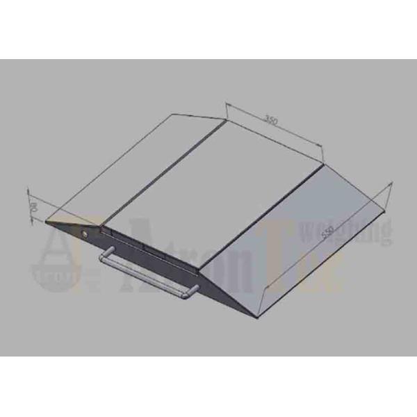 Split Type Axle Platform Weighing Scale With Non Slip Rubber Mating