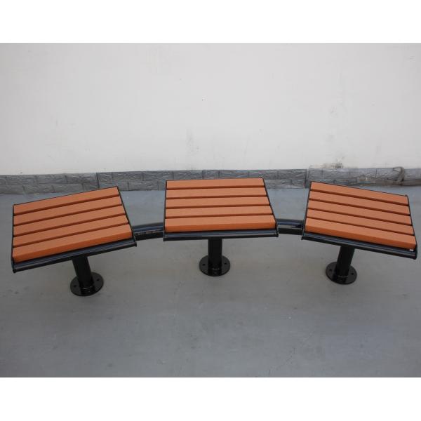 Buy Waterproof Outdoor Recycled Plastic Benches Furniture Backless Curved at wholesale prices