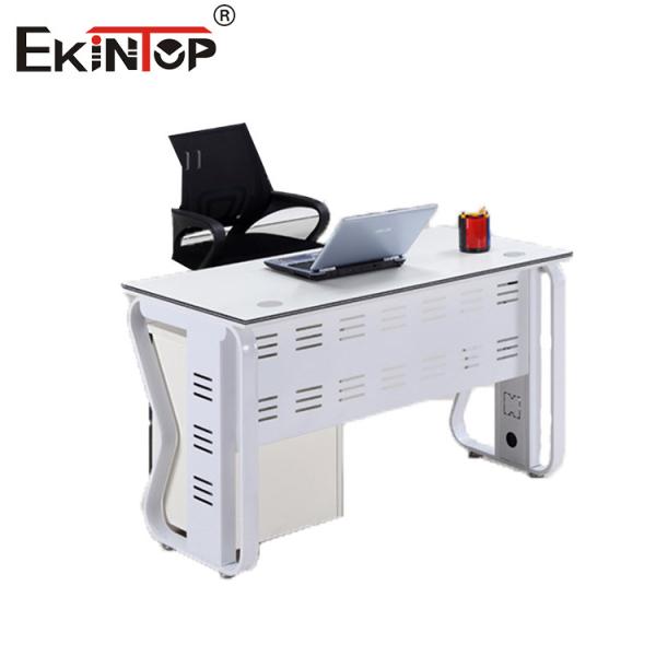 Buy Modern Style Office Reception Furniture Metal Frame Desk Customizable at wholesale prices