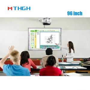 96 Inch Portable Interactive Whiteboard Smart Infrared 20 Points for Conference