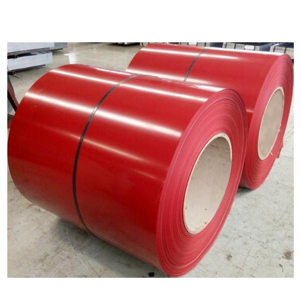 Buy Red ASTM Prepainted Galvalume Steel Coil 792 Colour Coated Sheet Coil at wholesale prices