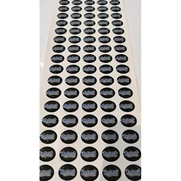 Clear Epoxy Resin Dome Stickers Gel Decals For Epoxy Floors Tumblers