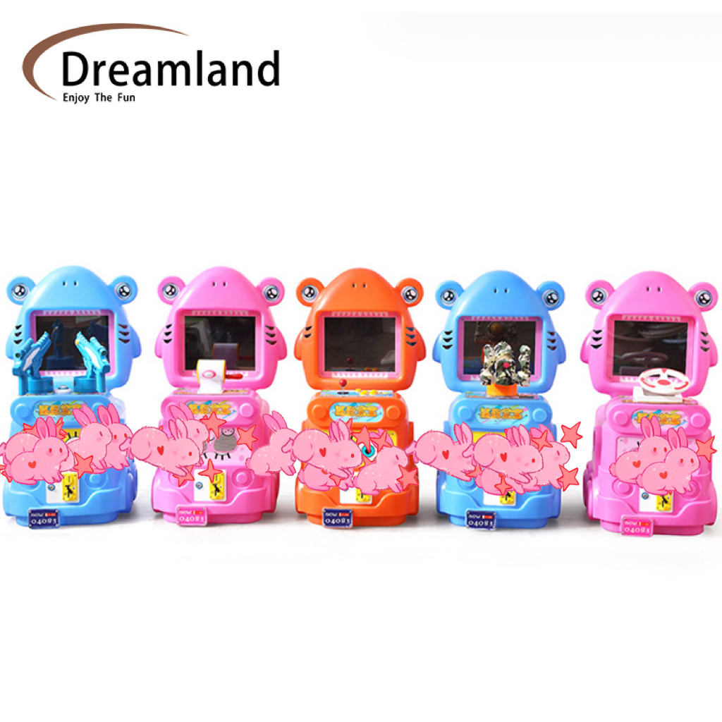 Shark Baby Children Coin Operated Arcade Game Machine Small Footprint Big Fun For Kids In Various Venues With Coin Activation