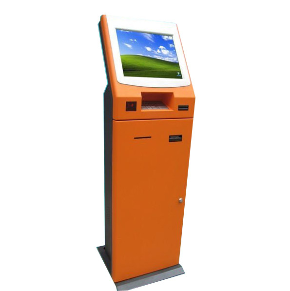 Healthcare Kiosk / Multimedia Kiosks With Card Dispenser, Barcode Scanner and