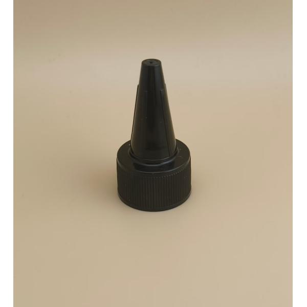 Buy Black Plastic Ribbed Jelly Cap for Paint Bottles at wholesale prices