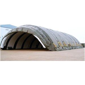 Large inflatable hangar, tent