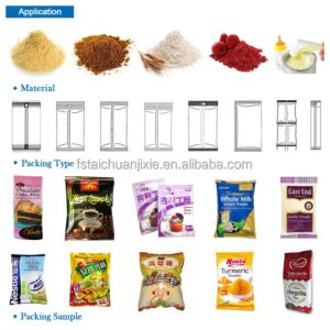 Fully automatic sachet spice chilli seasoning powder packaging packing machine