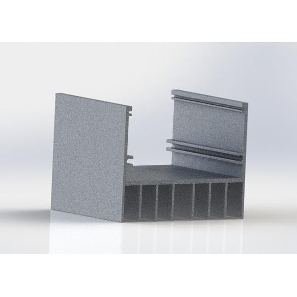 Customized Aluminum Heatsink Extrusion Profiles 6000 Series Sandblasting Fininsh