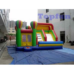 Quality Funny Inflatable Daycare 10m Length Slide With Interesting Bouncer Houses for sale