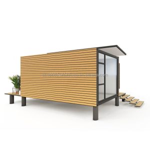 Modern Design Garden Container Steel Structure Wooden House Family Housing