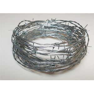 12 Gauge Galvanized Barbed Iron Border Fence Wire For Wire Fencing ISO9001