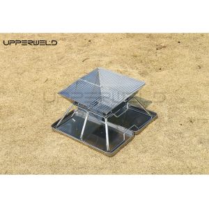 2kg Clean Finishing Portable Wood Camping Folding Carbon Grill Stove for Outdoor Trips