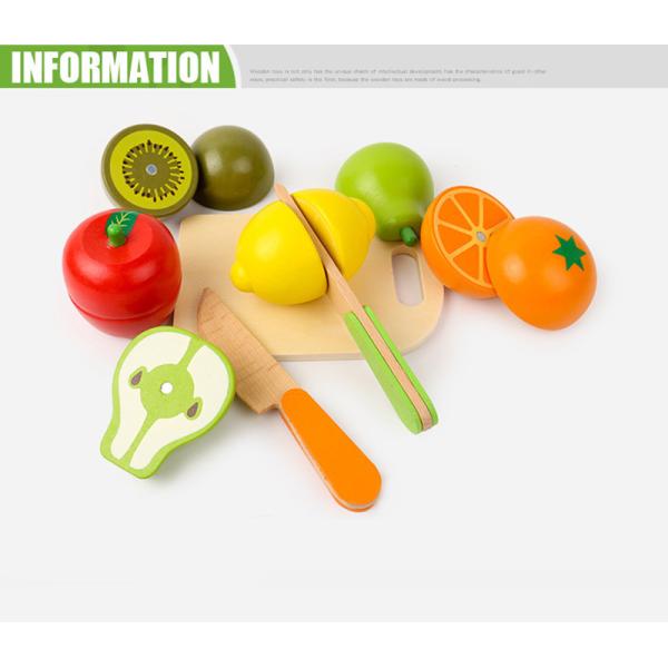 Montessori Kitchen Pretend Toy For Children Cutting Fruit Vegeta