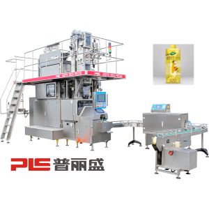 330ml Prisma Aseptic Carton Filling Machine for Milk with Cap Applicator 6000PPH