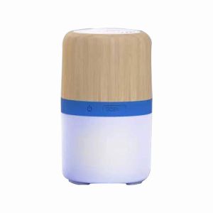 LED Bamboo Bluetooth Speaker Portable Luminous Simple 300mAh