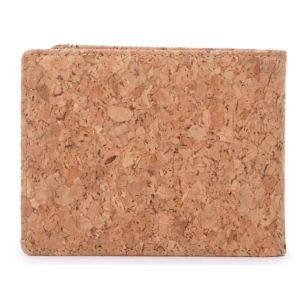 Cool men cork wallet with different color 11x9cm with card and money slot,