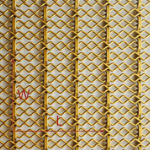 Architectural Wire Mesh For Ceiling Panels And Light Fixtures