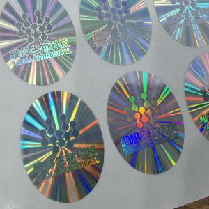 Customized Offset Printing Holographic Security Stickers Glossy/Matt Finish