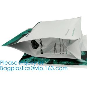 Flat Bottom Zipper Stand Up Aluminum Foil Custom Zip Lock With Logo Snack