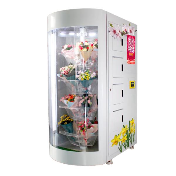 Buy Fresh Bouquet Vending Flowers Machine Touch Screen Cooling Locker at wholesale prices