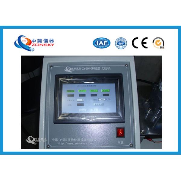 Wire Cover Abrasion Testing Equipment For Communication Cable Insulation Skin