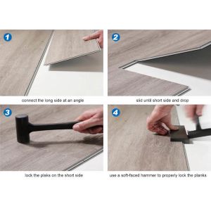 3.5mm-6mm SPC Luxury Vinyl Plank Flooring Wood Texture For Commercial