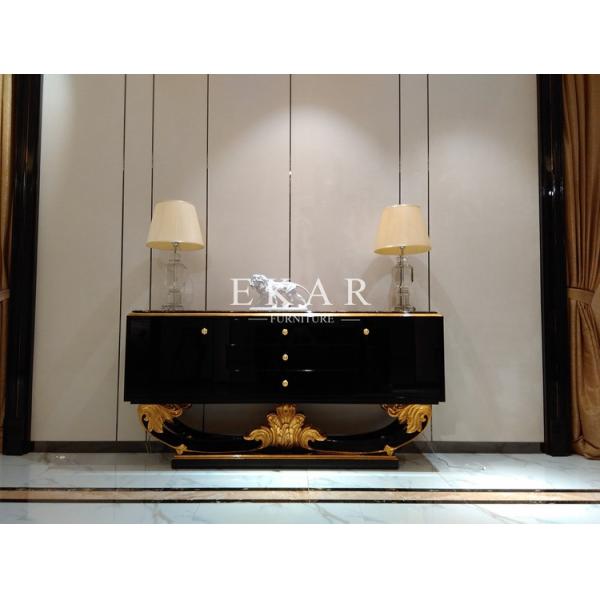 Barcelona 2 Door 4 Drawer Sideboard Oak Designer Sideboard For Living Room Antique Solid W