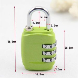 3 digital combination zinc alloy combination luggage lock/suitcase lock