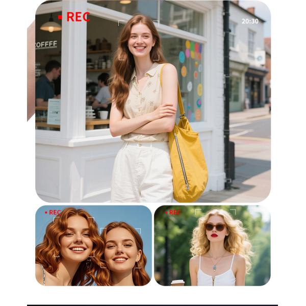 Mini Keychain Camera With Screen HD 1080P Portable Retro Kids Cam Ultra Compact Pocket DV Video Recorder